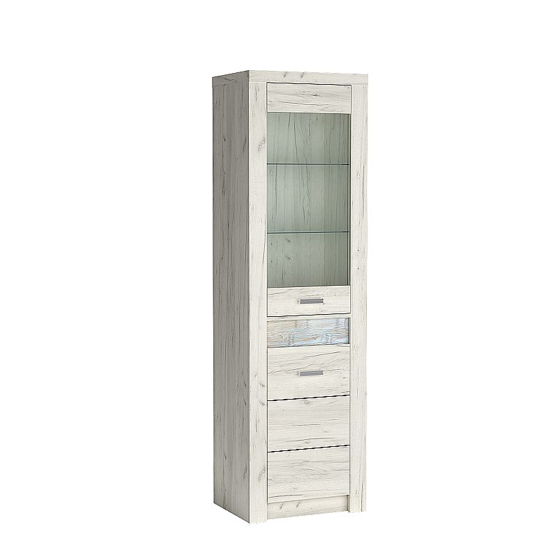 INDIANAPOLIS witryna I4 kraft biały | Meble DUO 5905289001548 1