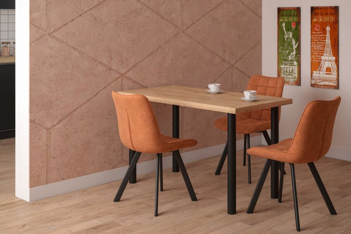 Stół (dąb złoty craft + nogi I czarny mat) 67×128 | Meble DUO ctfyrjtaufgtwa6ympfk