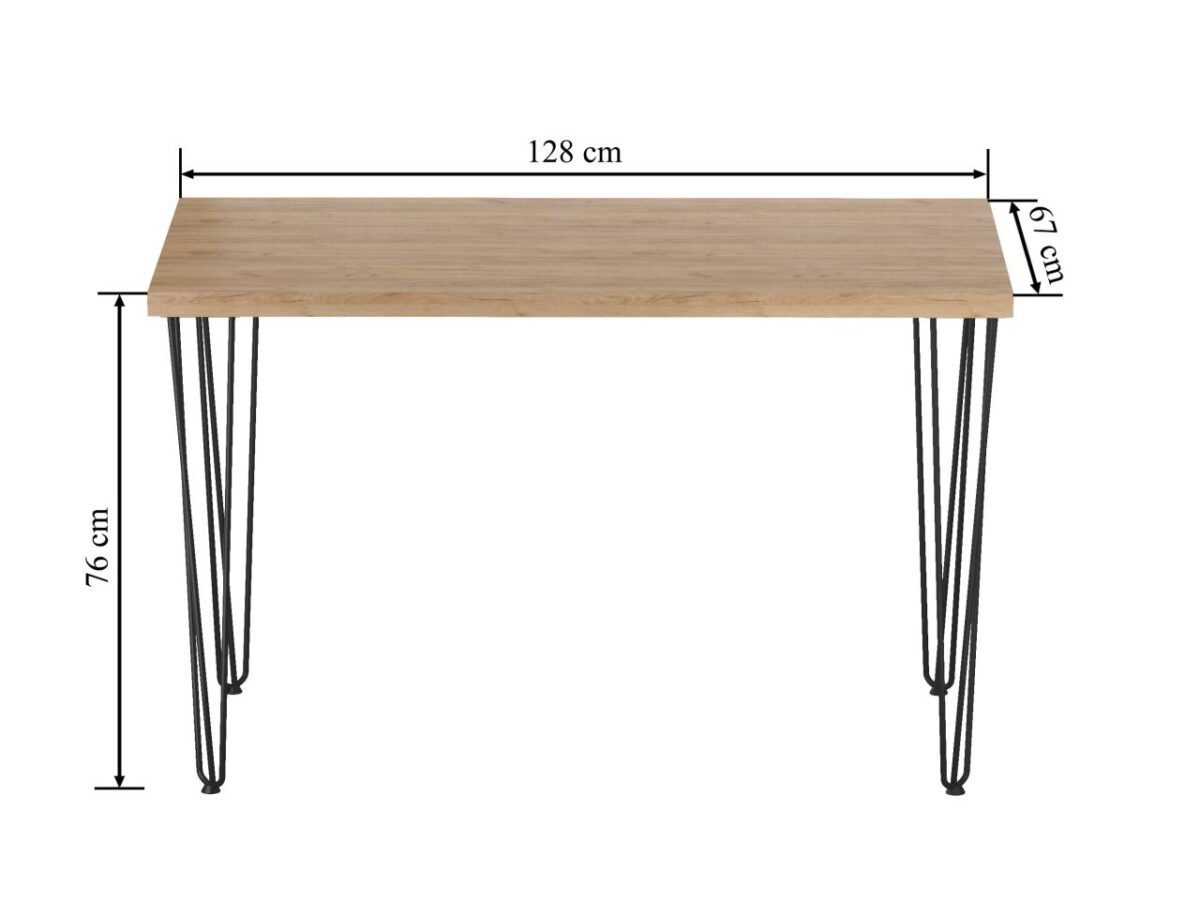 Stół (dąb złoty craft + nogi III) 67×128 | Meble DUO e8esh4pn6d4o1avklwfr