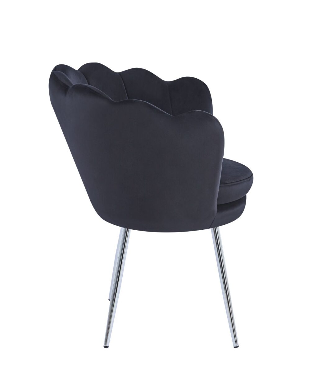 Fotel velvet (czarny) /nogi srebrne/ | Meble DUO ffqmu7gibihcntact1xp