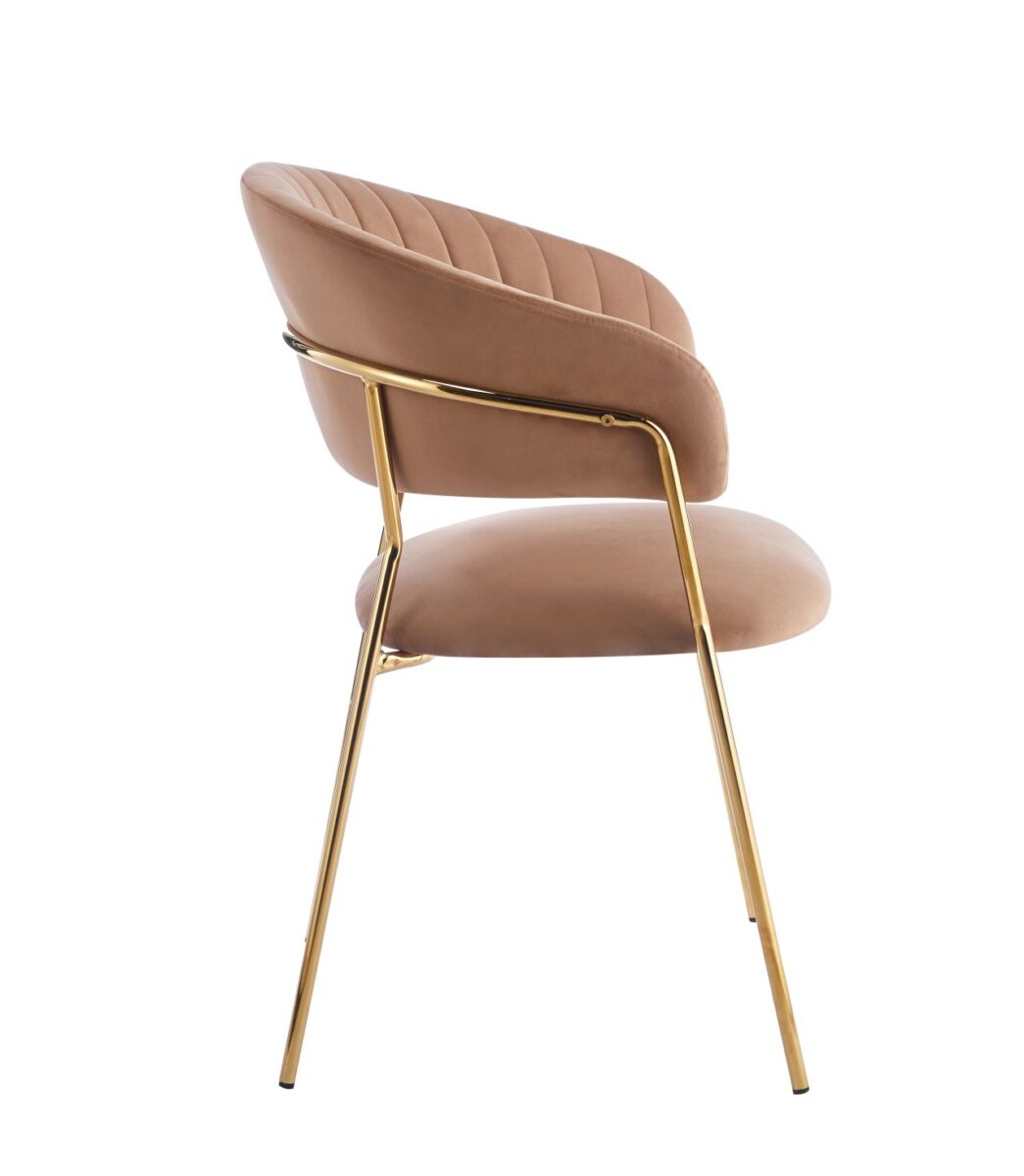 Krzesło velvet – Riviera 24 cappuccino | Meble DUO iwsl4exsaprosu70m80x