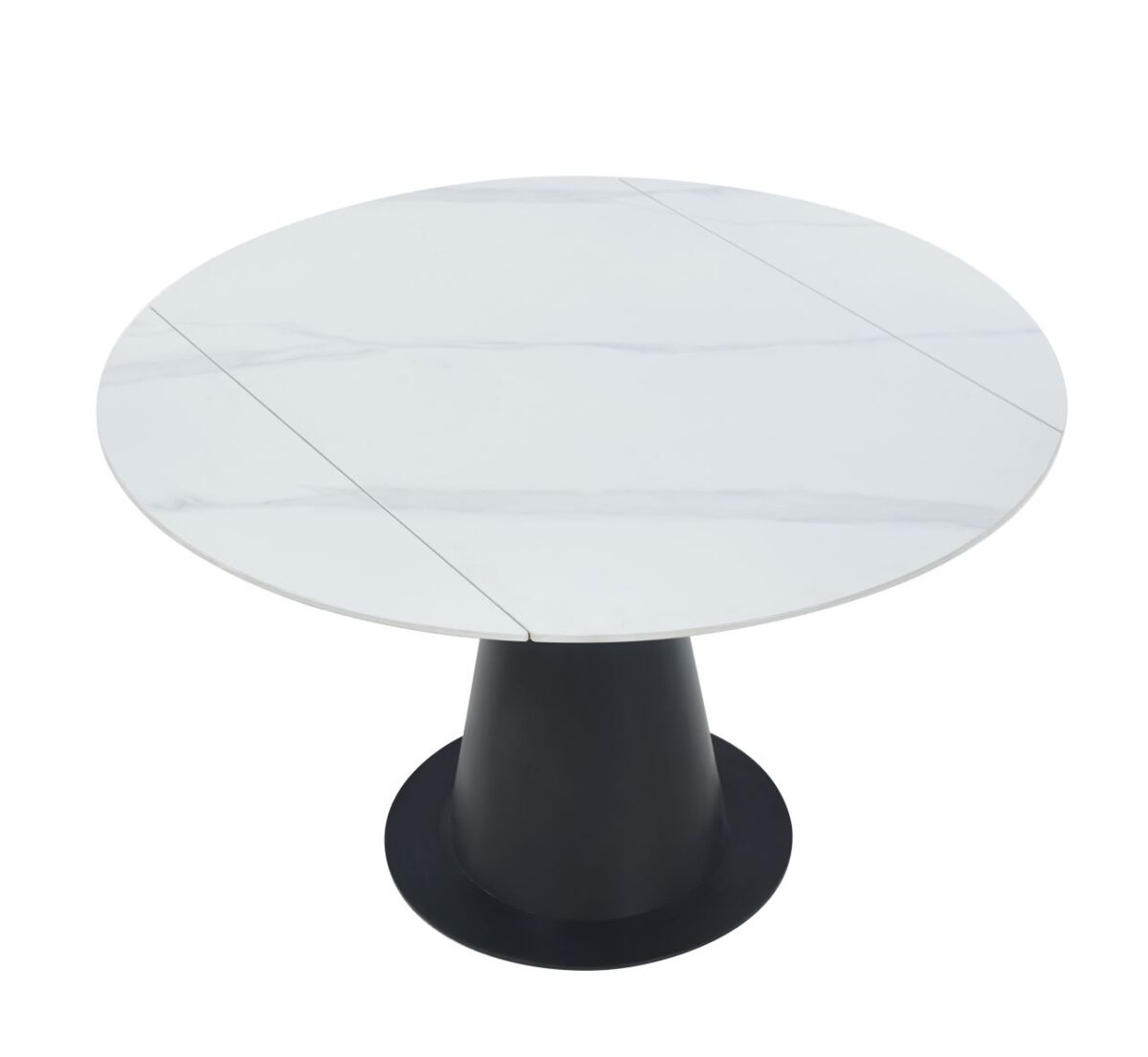 Stół rozkładany (biały marmur) 75(120)x120 | Meble DUO lsrk32uwjwnuzb0gwyfi