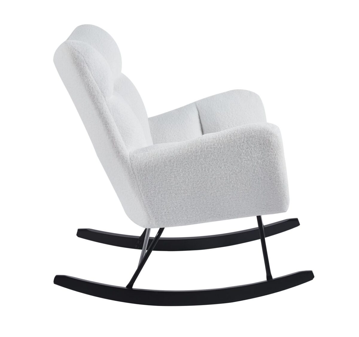 Fotel bujany Teddy (biały) | Meble DUO s92ro2wtkqpdlelwynr5