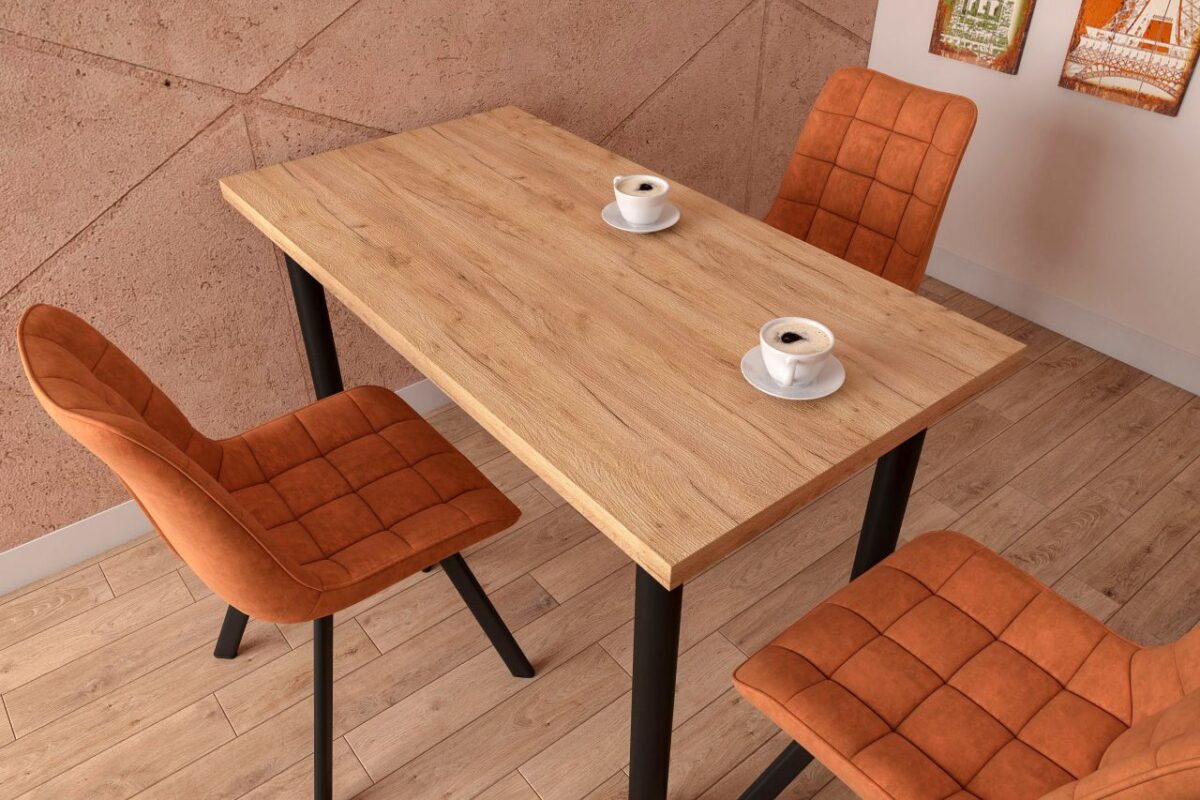 Stół (dąb złoty craft + nogi I czarny mat) 67×128 | Meble DUO wemkv3nn2uopcmkvaawm