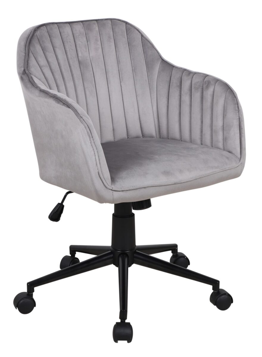 Fotel obrotowy velvet (szary) | Meble DUO ykumamkracocsmtmd2dn