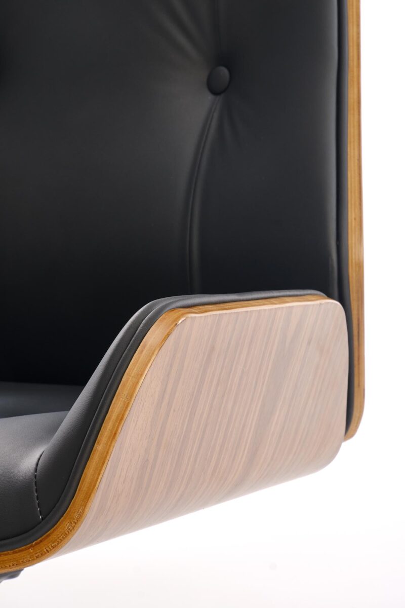 WEBSTER fotel gabinetowy orzechowy/czarny | Meble DUO 5905248135451 5