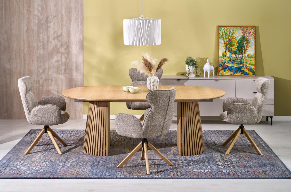 FARGO stół rozkładany, blat – naturalny, nogi – naturalny | Meble DUO 5905248137851 8
