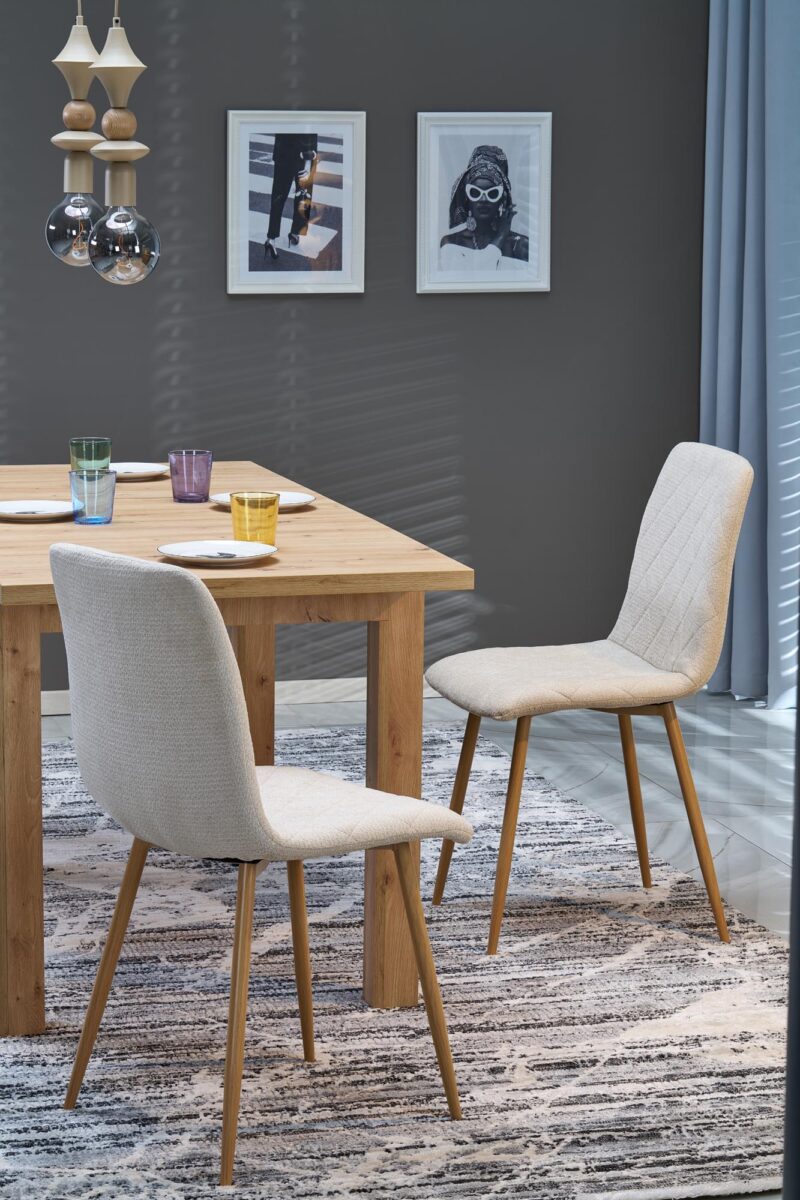 GIZMO stół rozkładany blat – dąb artisan, nogi – dąb artisan | Meble DUO 5905248140776 4
