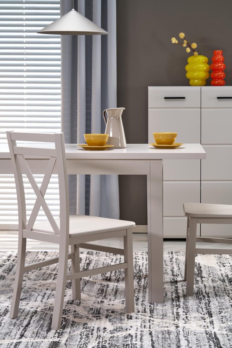 GIZMO stół rozkładany blat – kaszmir, nogi – kaszmir | Meble DUO 5905248140790 3