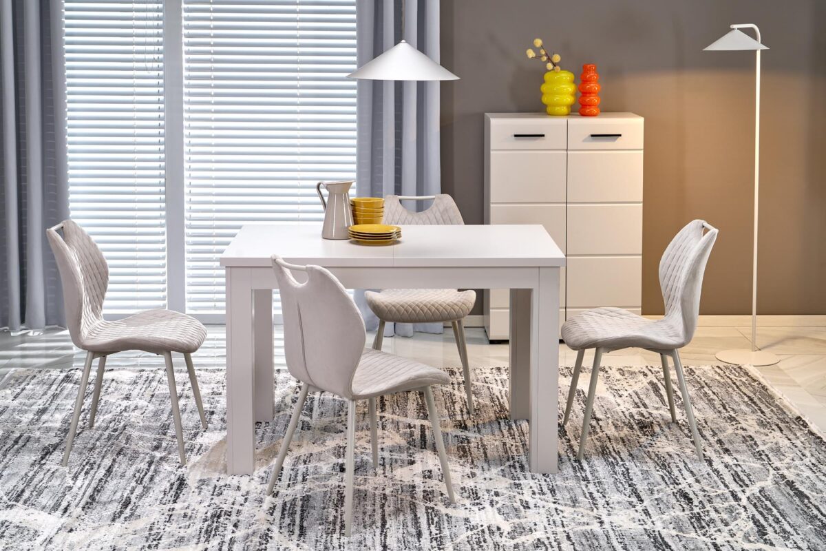 GIZMO stół rozkładany blat – kaszmir, nogi – kaszmir | Meble DUO 5905248140790 5