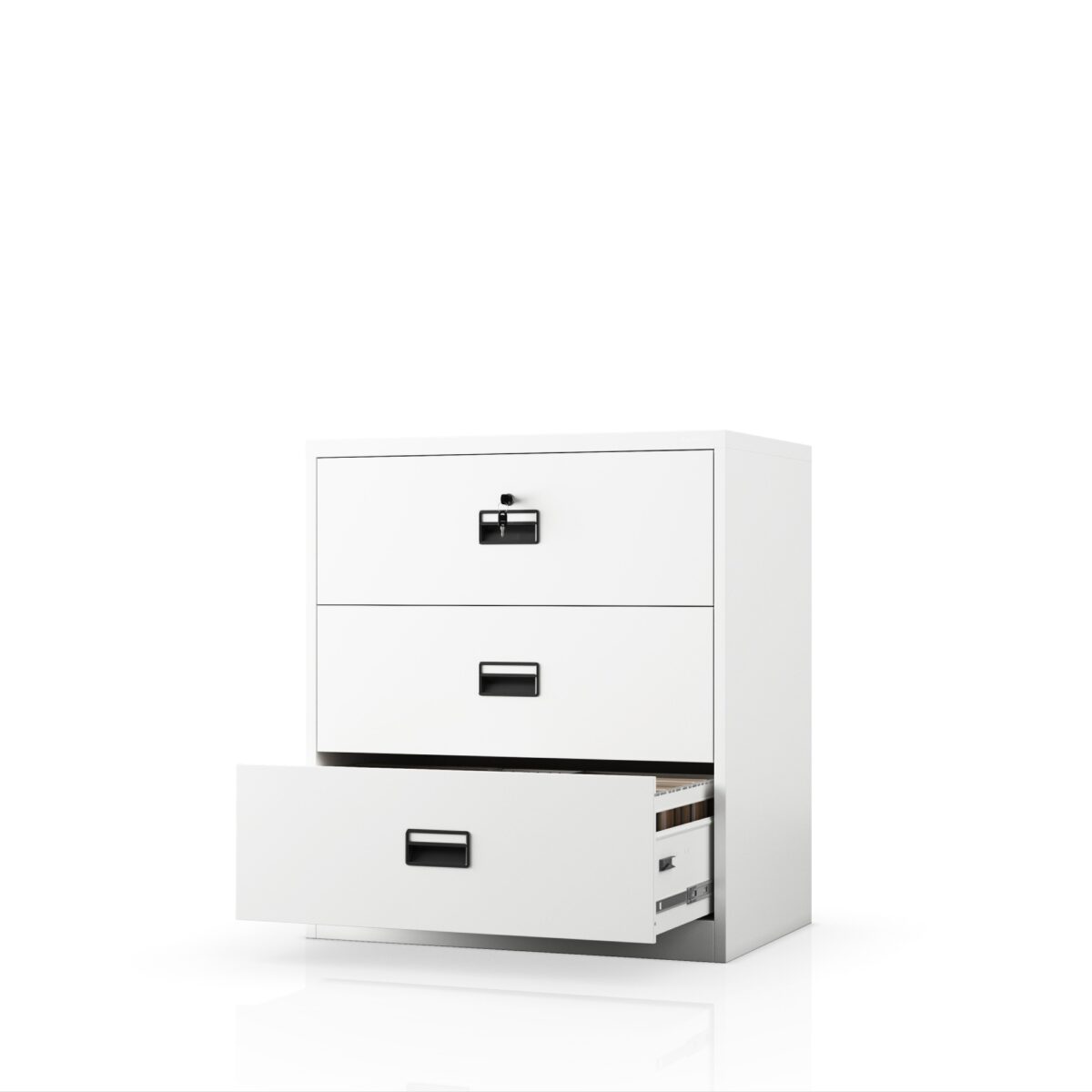 Szafa kartotekowa metalowa z 3 szufladami biała, 900x1020x600 mm: SARA XL V3 | Meble DUO 2295 sara xl v3 bia y feature pl 01 1