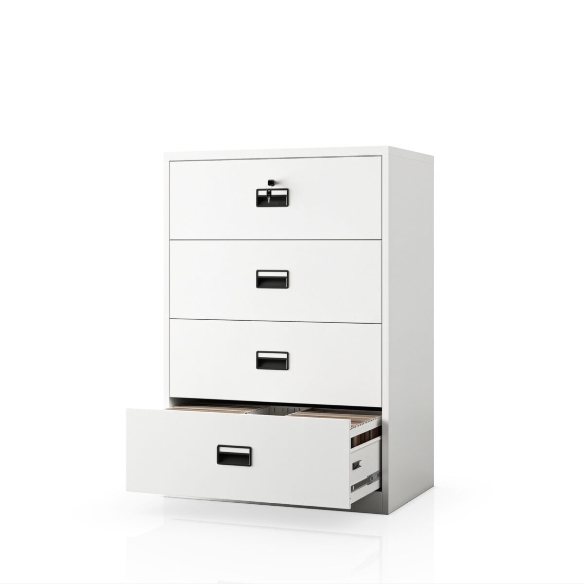 Szafa kartotekowa metalowa z 4 szufladami biała, 900x1320x600 mm: SARA XL V4 | Meble DUO 2296 sara xl v4 bia y feature pl 01