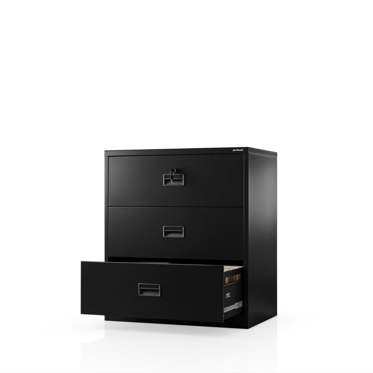 Szafa kartotekowa metalowa z 3 szufladami czarna, 900x1020x600 mm: SARA XL V3 | Meble DUO 2304 sara xl v3 czarny feature pl 01