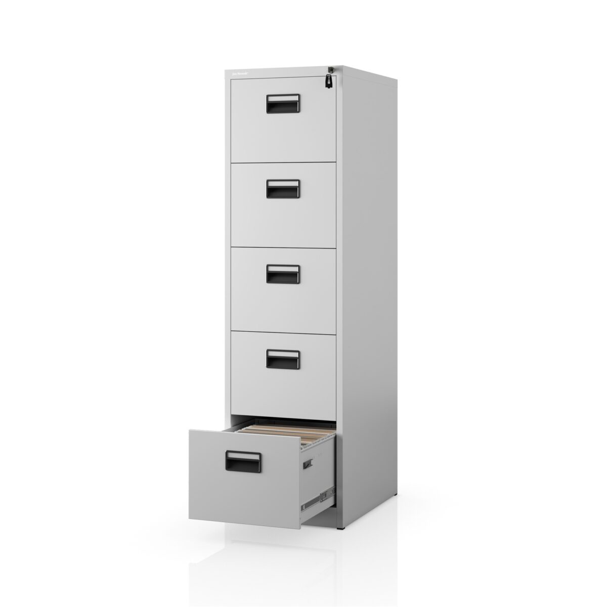 Szafa kartotekowa metalowa z 5 szufladami szara, 460×1625.5×600 mm: SARA V5 | Meble DUO 2308 sara v5 d600 szary odbicie 01 1