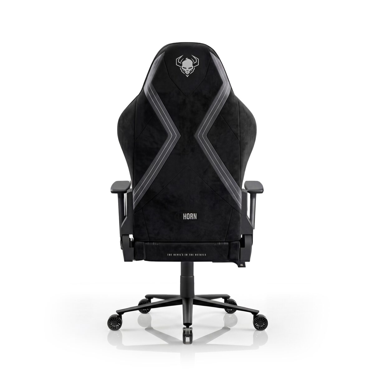 Fotel gamingowy materiałowy czarny Normal Size: Diablo X-Horn 2.0 Burned Black | Meble DUO 2361 x horn 2.0 normal burned black 03