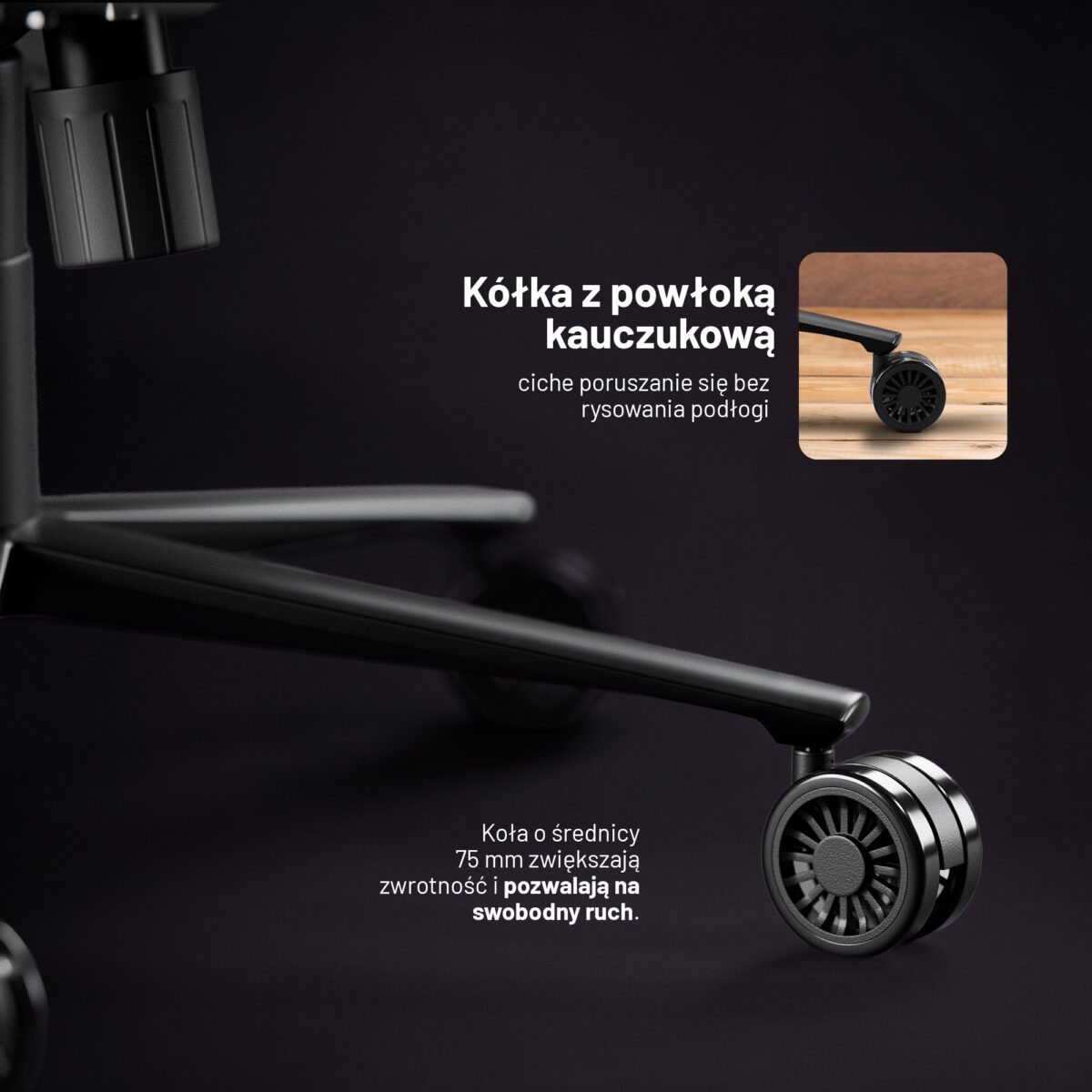 Fotel gamingowy materiałowy Normal Size, czarno-niebieski: Diablo X-Horn 2.0 Night Blue | Meble DUO 2362 x horn 2.0 normal night blue feature pl 07