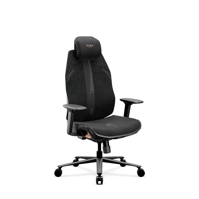 Fotel biurowy ergonomiczny czarny: Diablo V-Flash Ultra Black | Meble DUO 2366 v flash ultra black 01