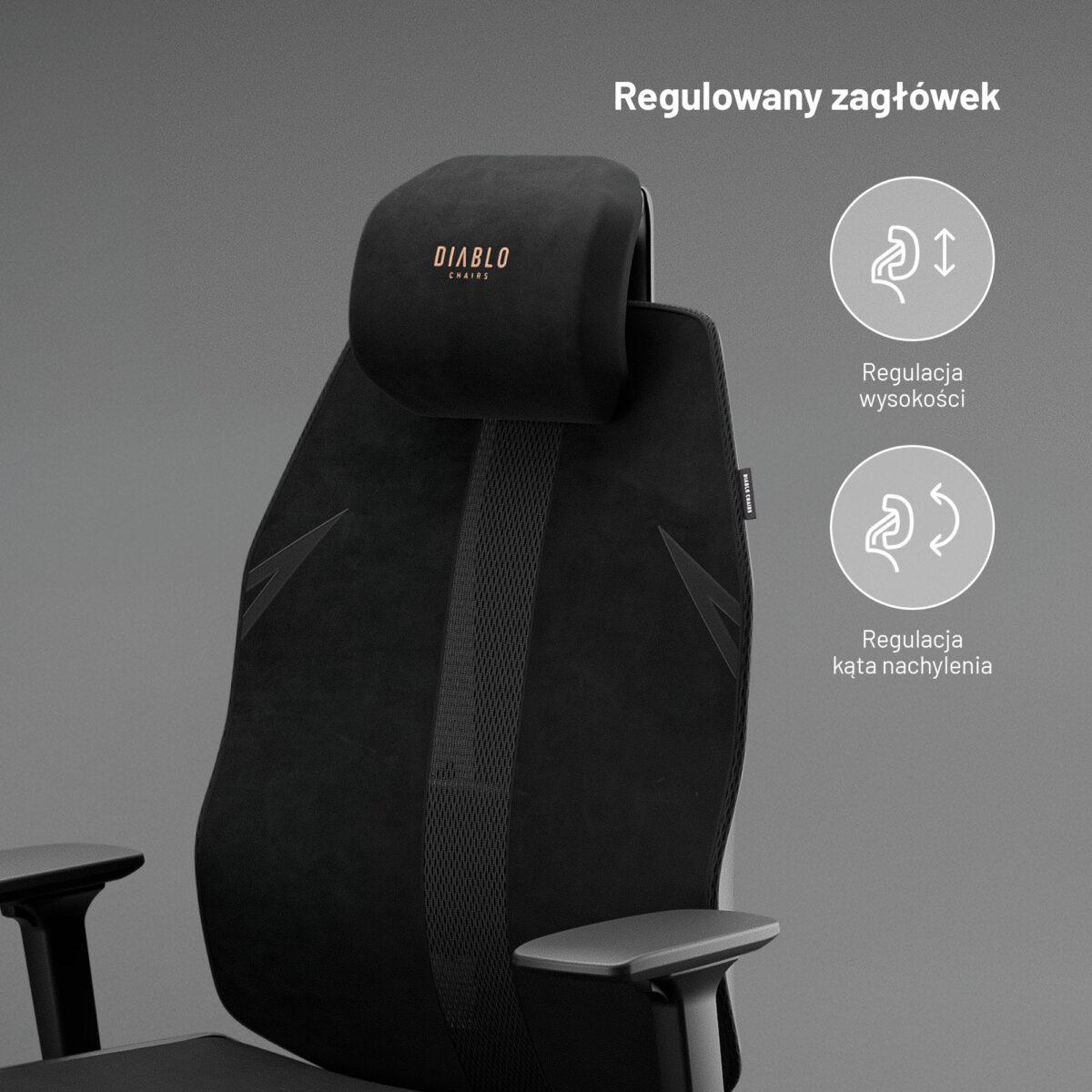 Fotel biurowy ergonomiczny czarny: Diablo V-Flash Ultra Black | Meble DUO 2366 v flash ultra black feature pl 02