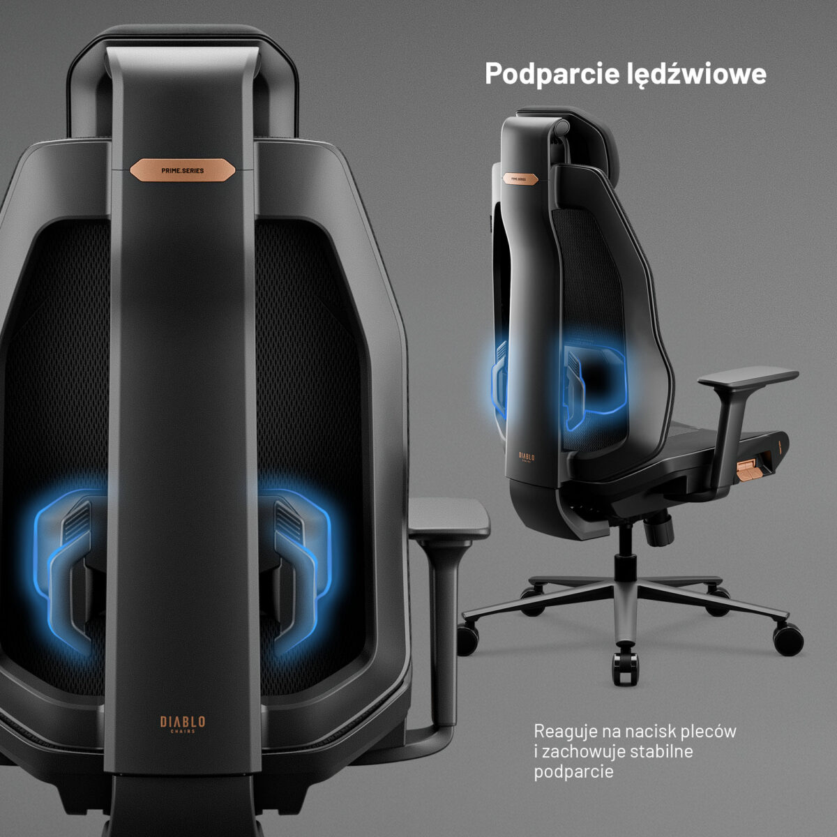 Fotel biurowy ergonomiczny czarny: Diablo V-Flash Ultra Black | Meble DUO 2366 v flash ultra black feature pl 07