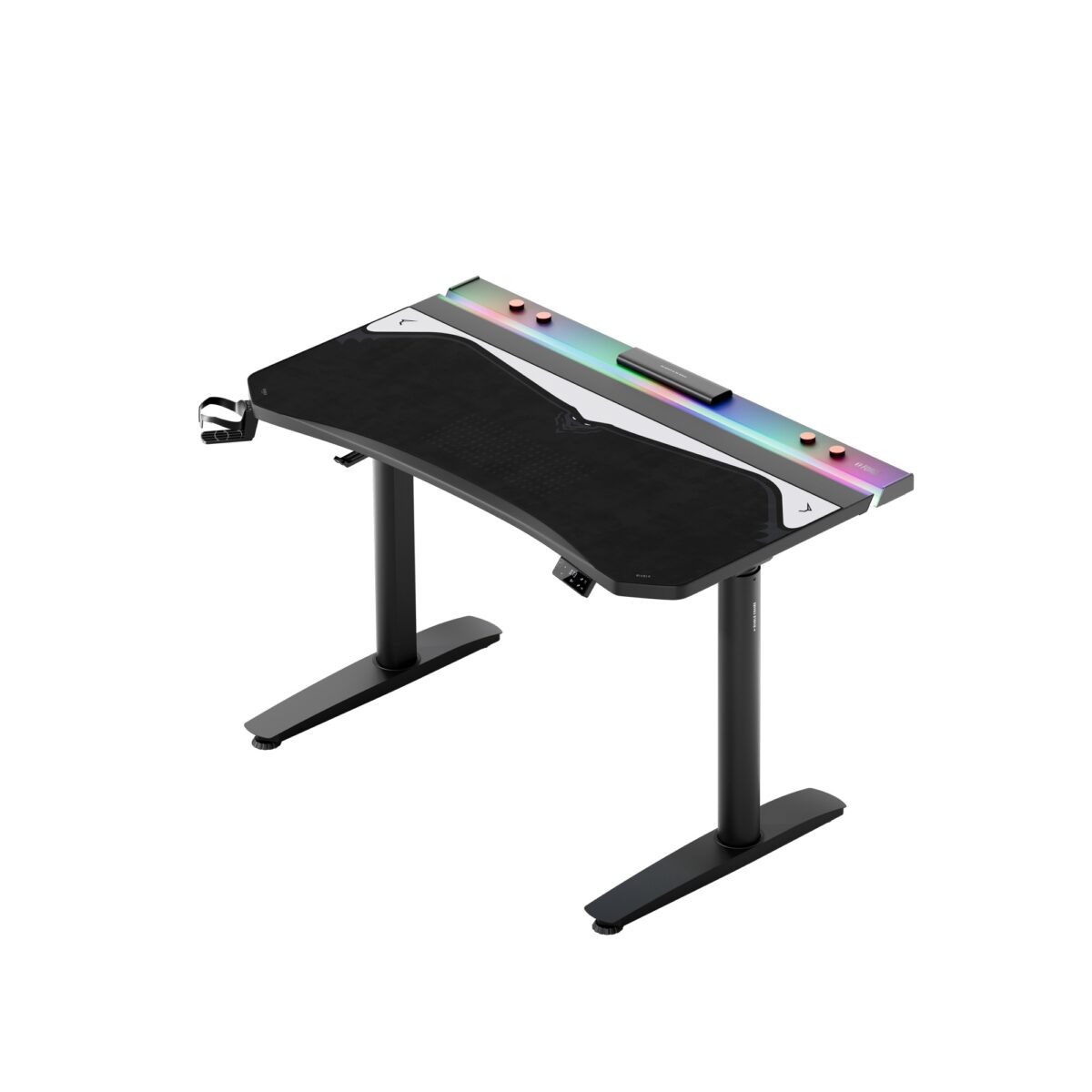 Podkładka gamingowa na biurko ochronna, duża czarno-szara, 120×52 cm: Diablo X-Forge Black Nightwolf Moon | Meble DUO 2430 podkladka na biurka x forge 120x52 black nightwolf moon 07