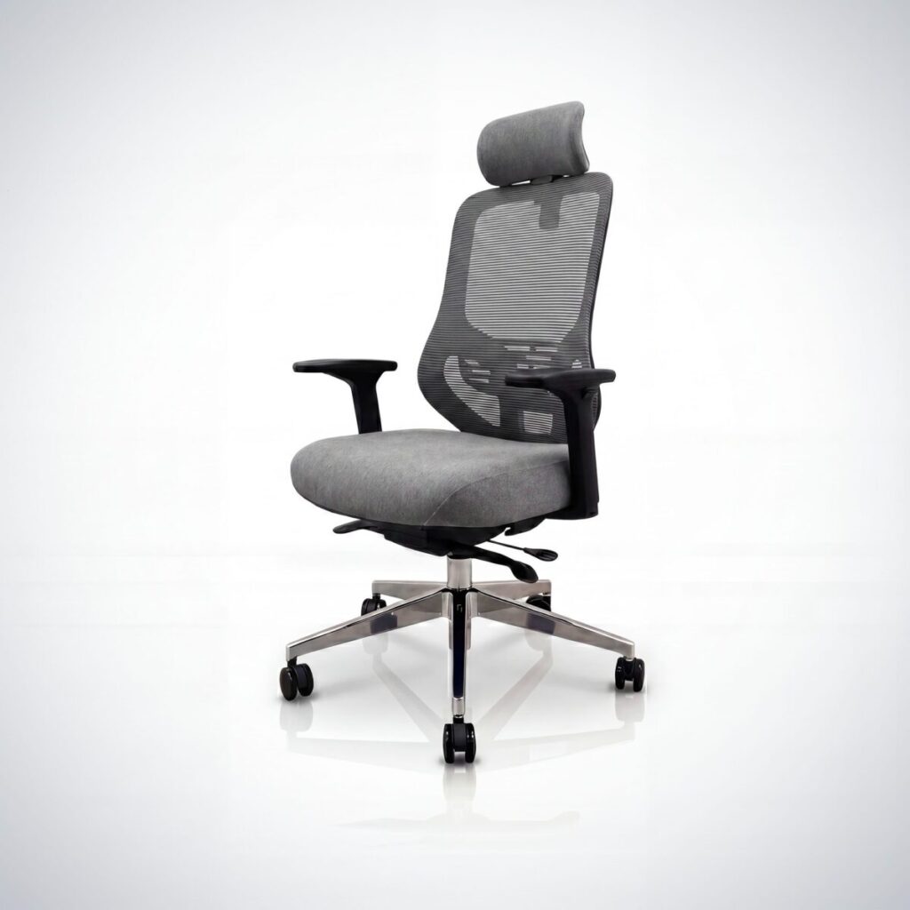 Fotel Ergonomiczny ANGEL Stelio: Twoje Prywatne Centrum Komfortu w Biurze | Meble DUO 2516 axis mesh dark grey 01