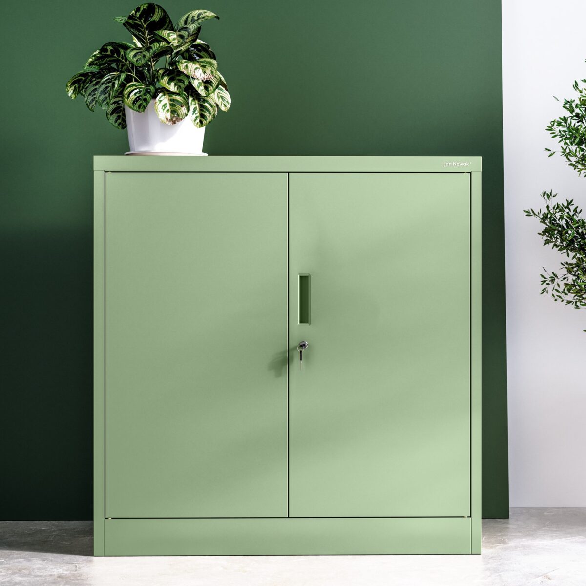 Szafka na akta osobowe, niska, pastelowy zielony, 900x930x400 mm: BEATA Fresh Style | Meble DUO BEATA pastel green wiz 1 1d24