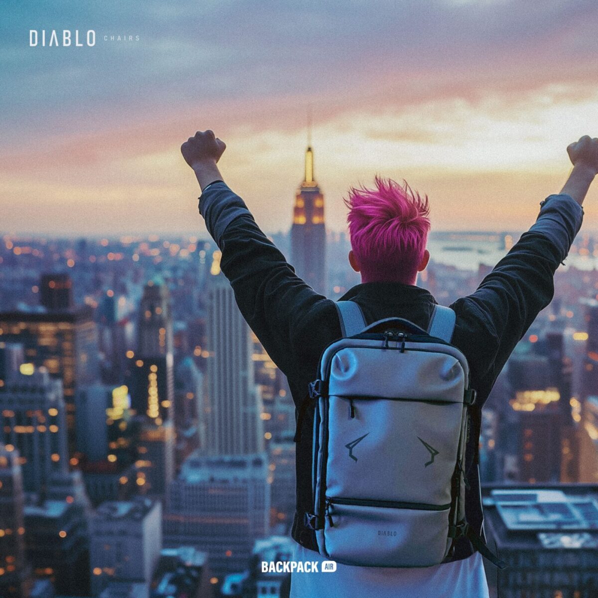 Plecak wielofunkcyjny próżniowy szary Backpack Air | Meble DUO PLECAK AIR szary feature PL 16d24