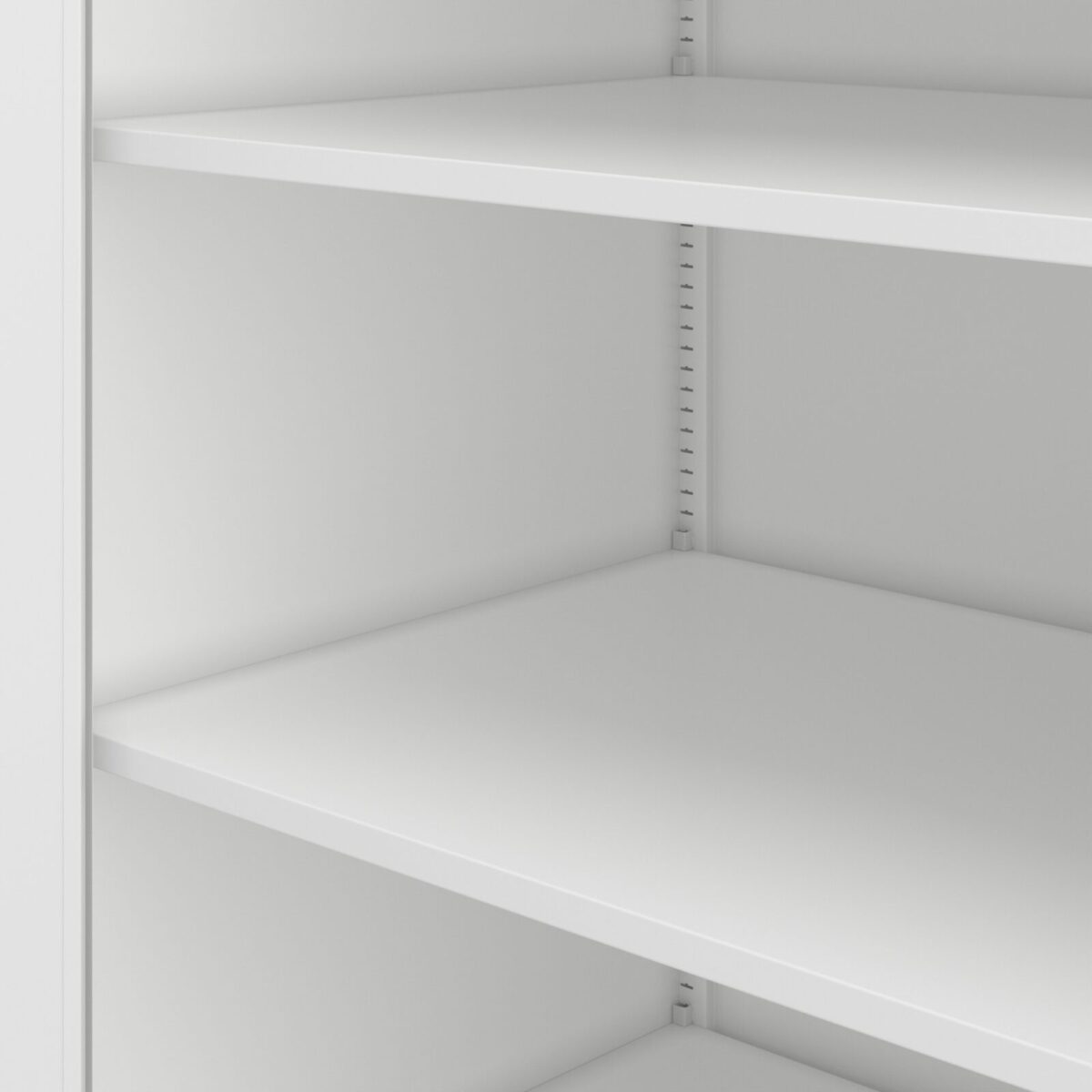 Szafa biurowa metalowa szeroka i głęboka biała, 1150x1850x600 mm: JAN II D600 | Meble DUO jan ii gl60 bialy detal polki 1