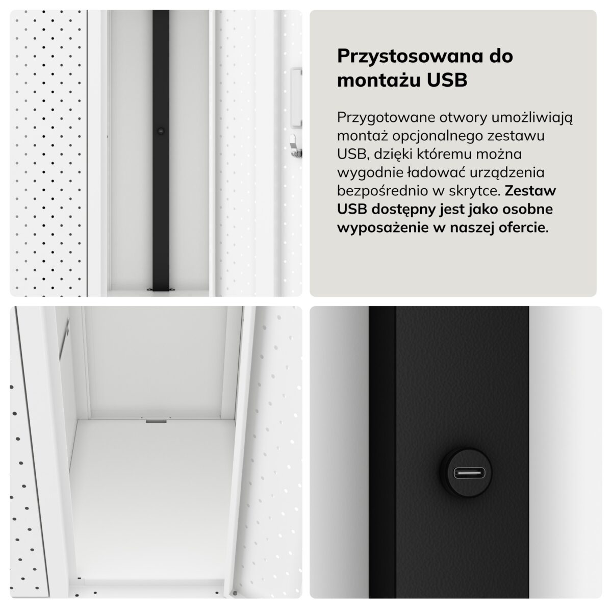 Szafka BHP ubraniowa, skrytkowa, perforowana, 10 skrytek, biała, 1360x1720x450 mm: BARTEK PRO | Meble DUO sku 2411 bartek pro bialy features pl 05