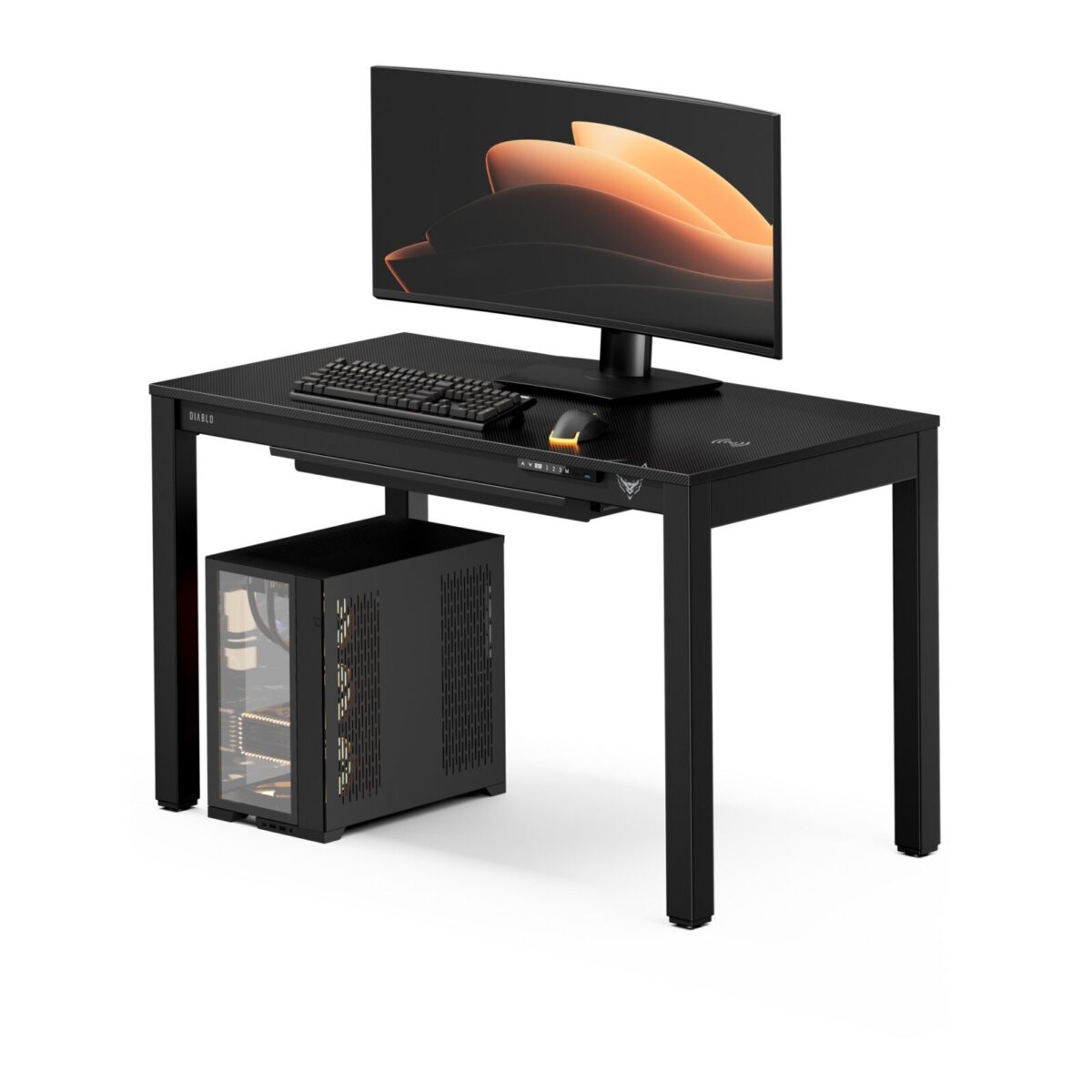 Stół gamingowy elektryczny, 120×63 cm: Diablo X-RIFT czarny | Meble DUO 2609 x rift czarny 02