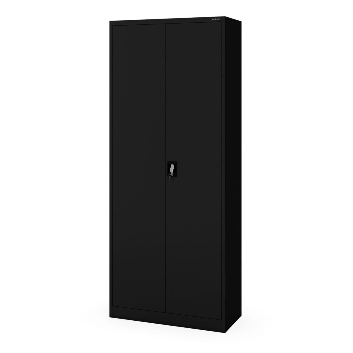 Szafa biurowa metalowa wysoka na dokumenty czarna, 900x2200x400 mm: JAN H2200 | Meble DUO jan wys220cm czarny bok zamknieta 1