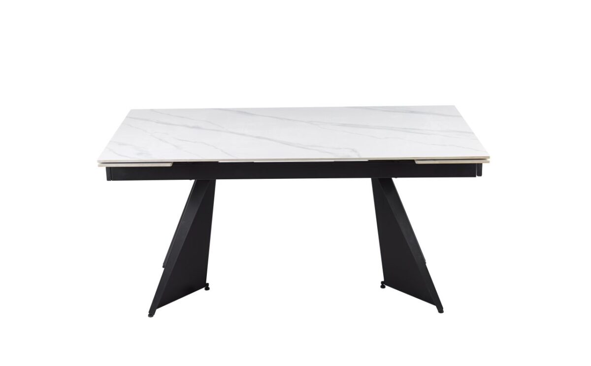Stół rozkładany (biały marmur spiek) 160(220)x90 | Meble DUO apa6qn72svfdy0y7eebv